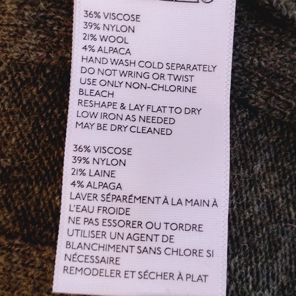 Anthropologie | Green Ribbed Bell Sleeve Mini Sweater Dress Wool & Alpaca Blend - Picture 9 of 12